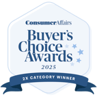 2025 - ConsumerAffairs Buyer's Choice Awards (2X category winner)